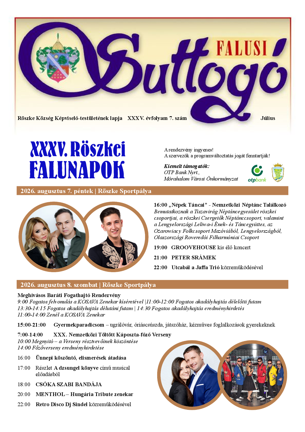 Falusi Suttog� 2026. j�lius